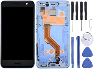 YUNCHAO Peças de substituição de telefone celular Tela LCD original para HTC U11 Digitizer Montagem completa com quadro Acessórios telefônicos