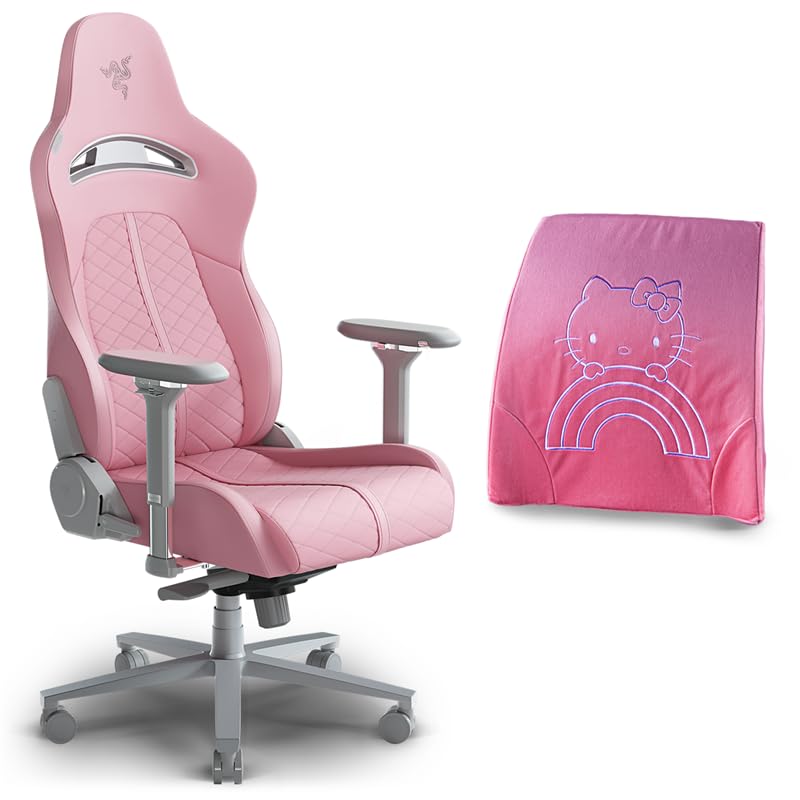 Amazon.com: Razer Bundle: Enki Gaming Chair Pink + Lumbar Cushion