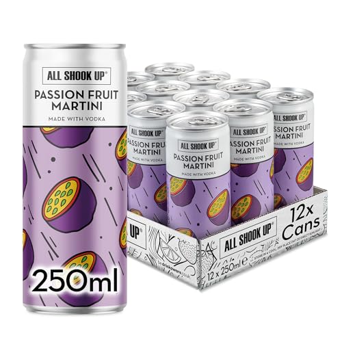 All Shook Up Passion Fruit Martini | Cocktail Cans | 12x250ml | 3.4% ABV