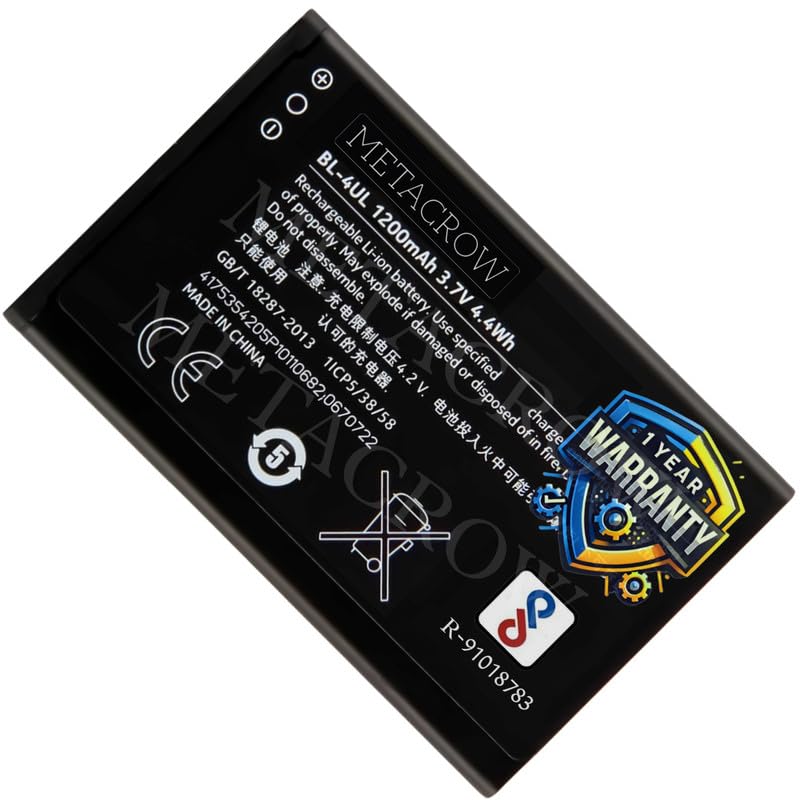 Image of Original BL-4UL BL4UL Battery for Nokia 220 4G | Nokia 225 | Nokia 225 Dual Sim | 230 | 230 Dual Sim | 3310 3G | 3310 4G | 3310 (2017) | 5310 (2020) Battery - (1200mAh) - 1 Year Warranty BC46