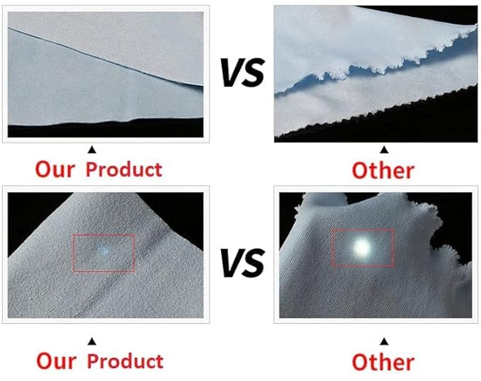 Eco Vision Microfiber Cleaning Cloth for Eyeglasses, Mobile Screen, Camera Lens, Tablets, Desktop, Laptop, Sunglasses and Other Glass Materials (Multi-Color) 6 x 7 Inches - Pack of 6 2