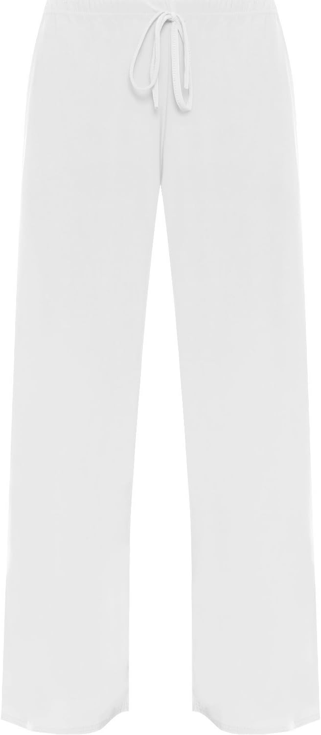 New Ladies Plus Size Palazzo Trousers Womens Baggy Flared Wide Leg Pants Sizes 12-30