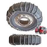 9mm Set of 2 Heavy Duty Snow Chains for Suvs and Cars Skid Traction Chains High Strength Manganese Emergency Use for Tire Reliable in Snow 10.00R20 2pcs 7.0R16