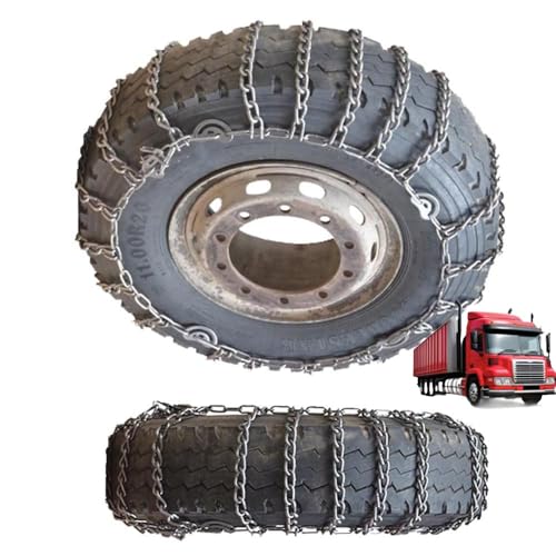 9mm Set of 2 Heavy Duty Snow Chains for Suvs and Cars Skid Traction Chains High Strength Manganese Emergency Use for Tire Reliable in Snow 10.00R20 2pcs 7.0R16