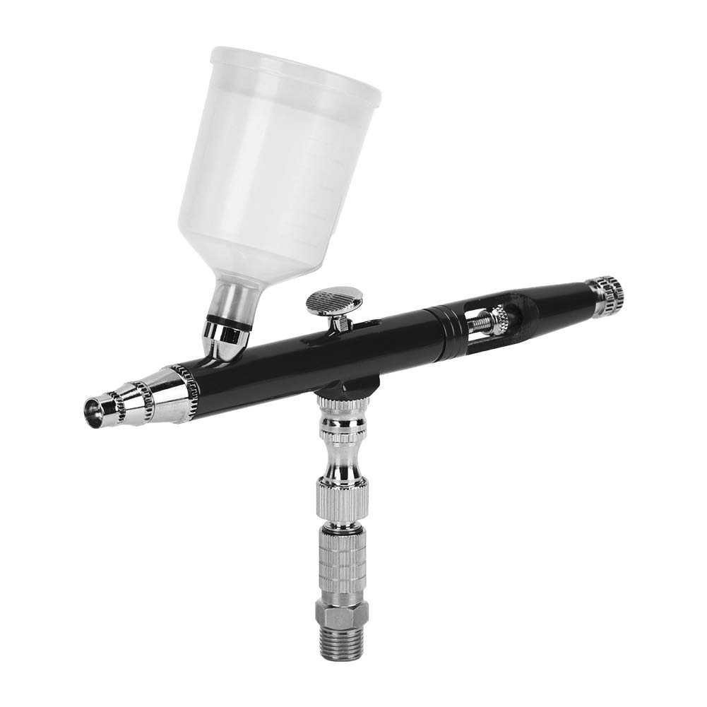 Generic Mini Pistola per Aerografo per Pittura con Regolazione Esterna Pistola a Spruzzo da 0,3 Mm per Pittura a Colori, Magliette, Ampia Gamma di Usi, 20CC/40CC (alluminio 2)