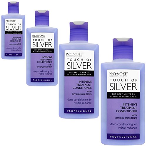 Image of Pro:Voke Professional Intensive Treatment Conditioner Touch of Silver for Blonde, Grey or White Hair 150 ml (Pack of 4)
