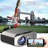 Soporta 4K Videoproyector WiFi Bluetooth 8000 lúmenes HD 1080P soporta 4K