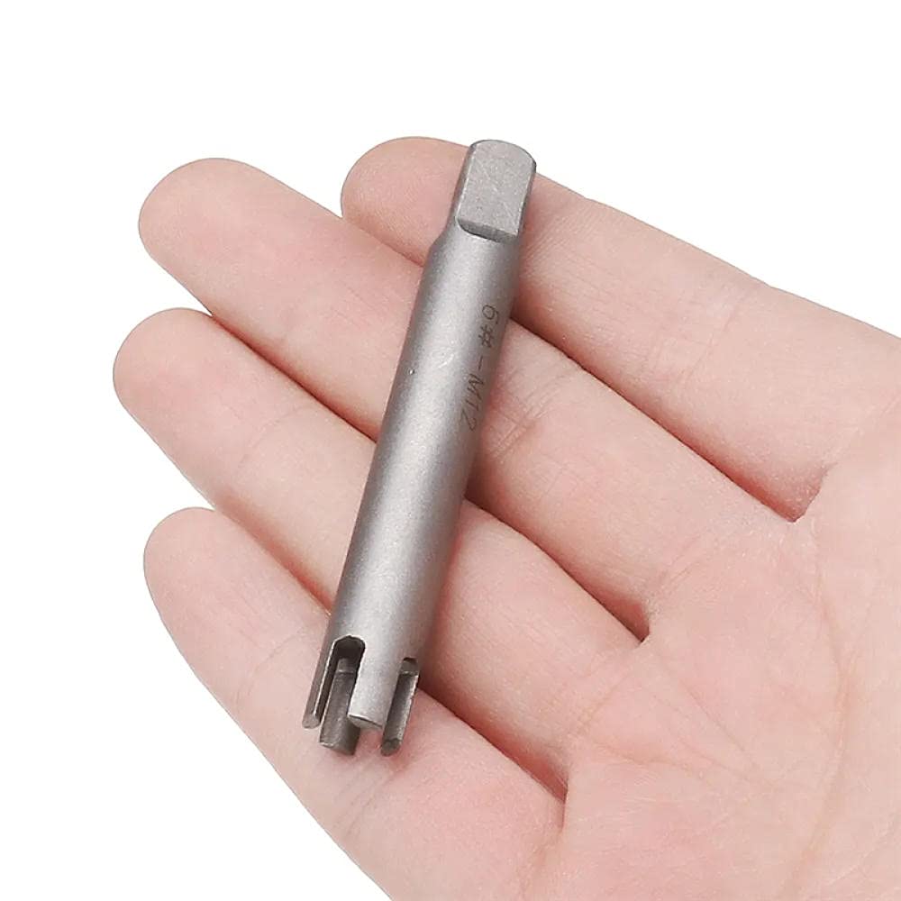Juego de 5 guías extractoras de machos de roscar dañados M5-M12, Herramienta para Quitar machos de roscar Rotos, Juego de Llaves y Brocas.
