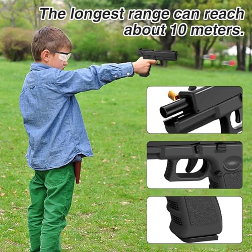 Spielzeug Pistole,Schaumstoff Soft Bullet Gun,Soft Bullet Toy Gun Pistole,Dauerfeuer Spielzeugpistole,mit Automatischem Auswurf,Munition,Blaster Toy Gun für 14+ Geburtstagsgeschenk