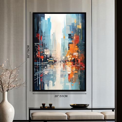 Image of The Castle Decor Abstract Wall Art | Big Size Modern Framed Painting for Living Room & Bedroom Decoration | Premium Gifting (20x30 Inches)-5
