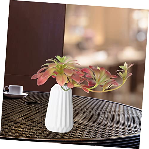 Homoyoyo 1Pc Simulation Plant Succulent Succulants Flocked Garland Outdoor Decor Fake Bonsai Plants Artificial Succulents Plants Wedding Scene Layout Prop Emulation Plant Rattan Adorn Brown #TOP2