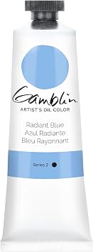 Gamblin Artist Oil Color Radiant Blue 37ml Tube