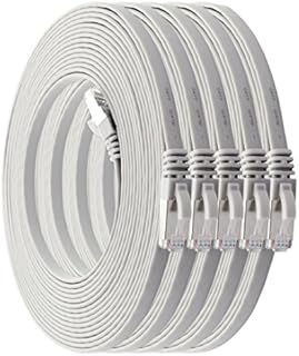 Piatto Flat Slim Cat.7 Network Cable 1 m 7 Colours - 7pcs