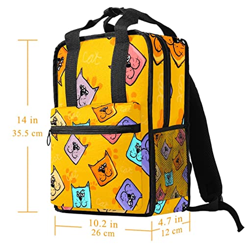 Sac à dos garçon chat avec sangles ajustables couleur 7 taille unique - 5