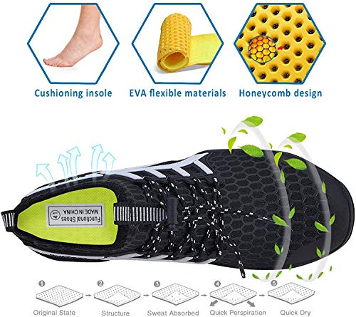 Image of MAYZERO Water Shoes Men Women Swim Surf Shoes Beach Pool Shoes Wide Toe Hiking Aqua Shoes Winter House Slippers