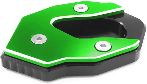 Miniatura 4 de Qidian aluminio motocicleta Kickstand pie lateral soporte soporte soporte placa antideslizante Kick stand pad ampliación para Kawasaki Versys 300