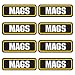 AZ House of Graphics MAGS Ammo Sticker 8 Pack