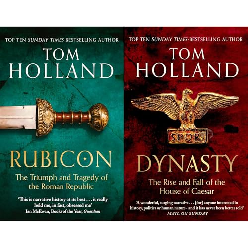 Image of Tom Holland Fall of Rome Collection: Rubicon & Dynasty - Two Bestselling Historical Masterpieces Detailing the Death of the Republic and the Rise of the Caesars (2-Book Set)