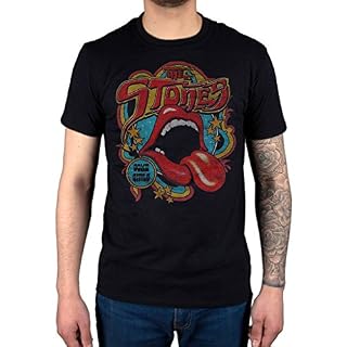 Official The Rolling Stones Retro 70s Vibe T-Shirt - Les Beatles, Paul McCartney, John Lennon, RIngo Starr, George Harrison