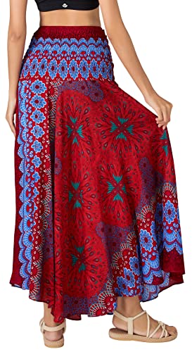 Image of Joob Joob Long Boho Skirts for Women - Bohemian Hippie Maxi Summer Skirt