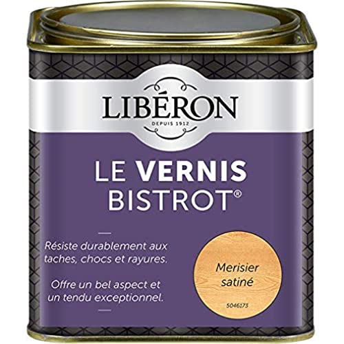 LIBERON 003615 Vernis bistrot pour meuble et objet, Merisier 0,5L