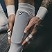 Storelli BodyShield Leg Guards, Premium Compression Shin Guard Sleeves for Soccer Players, Impact Protection, UV-Resistant, Sweat-Wicking, Unisex, 1 Pair, White, Medium