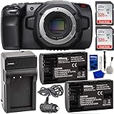 Blackmagic Design Pocket Cinema Camera 6K with SanDisk Ultra 128GB SDXC Memory Card (UHS-I/Class-10)...
