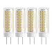 New G8 LED Bulb, Dimmable 7W G8 Bulb, GY8.6 75W Halogen Bulb Replacement, 120V G8 75Watt 750 LM (4 Pack, Warm Color)