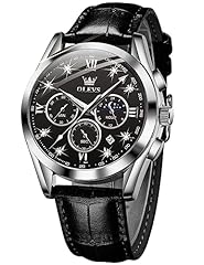 2888: Black leather strap & Black dial