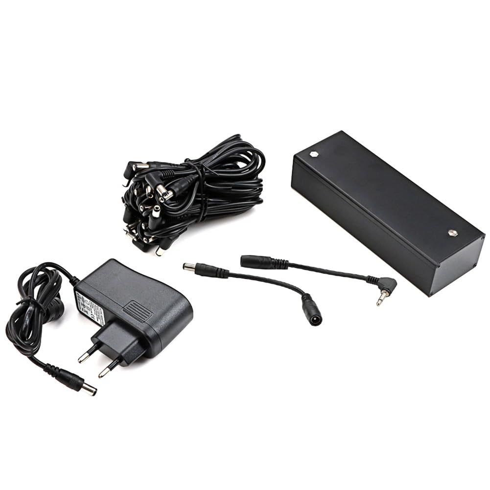 Alimentatore per Pedali Effetti per Chitarra CP-05 con Uscite DC 9V/12V/18V (Spina EU)