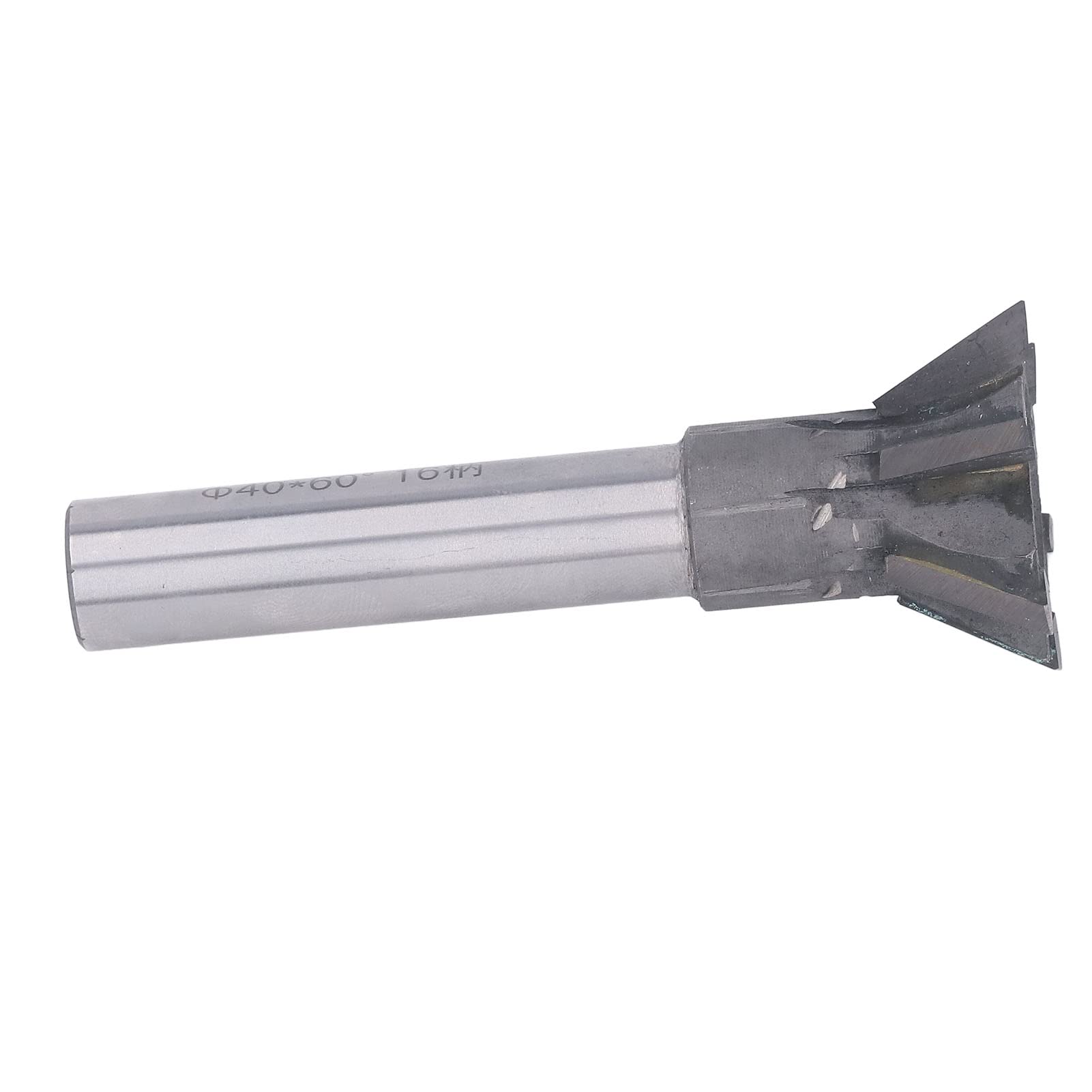 Fresa de de milano de 60 grados, fresa de carburo de 6 flautas con vástago universal, alta eficiencia y velocidad de perforación rápida para acero inoxidable, acero al carbono