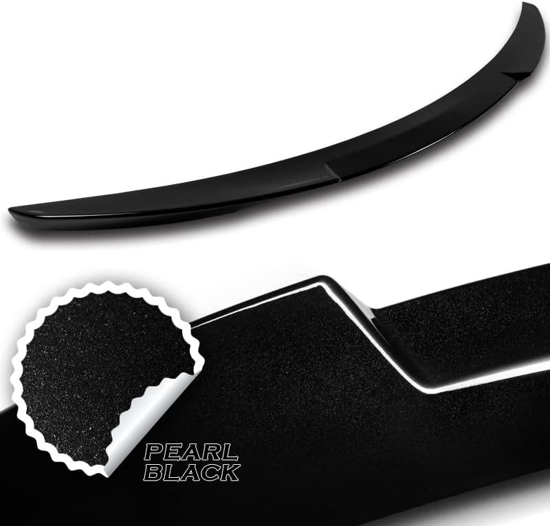 Miniatura 2 de HYPERSPEED W-POWER Kit de alerón trasero para maletero trasero Kit de labio trasero ABS estilo V apto para Mazda 3 Mazda3 Sedán Mazda3 de 2016 de