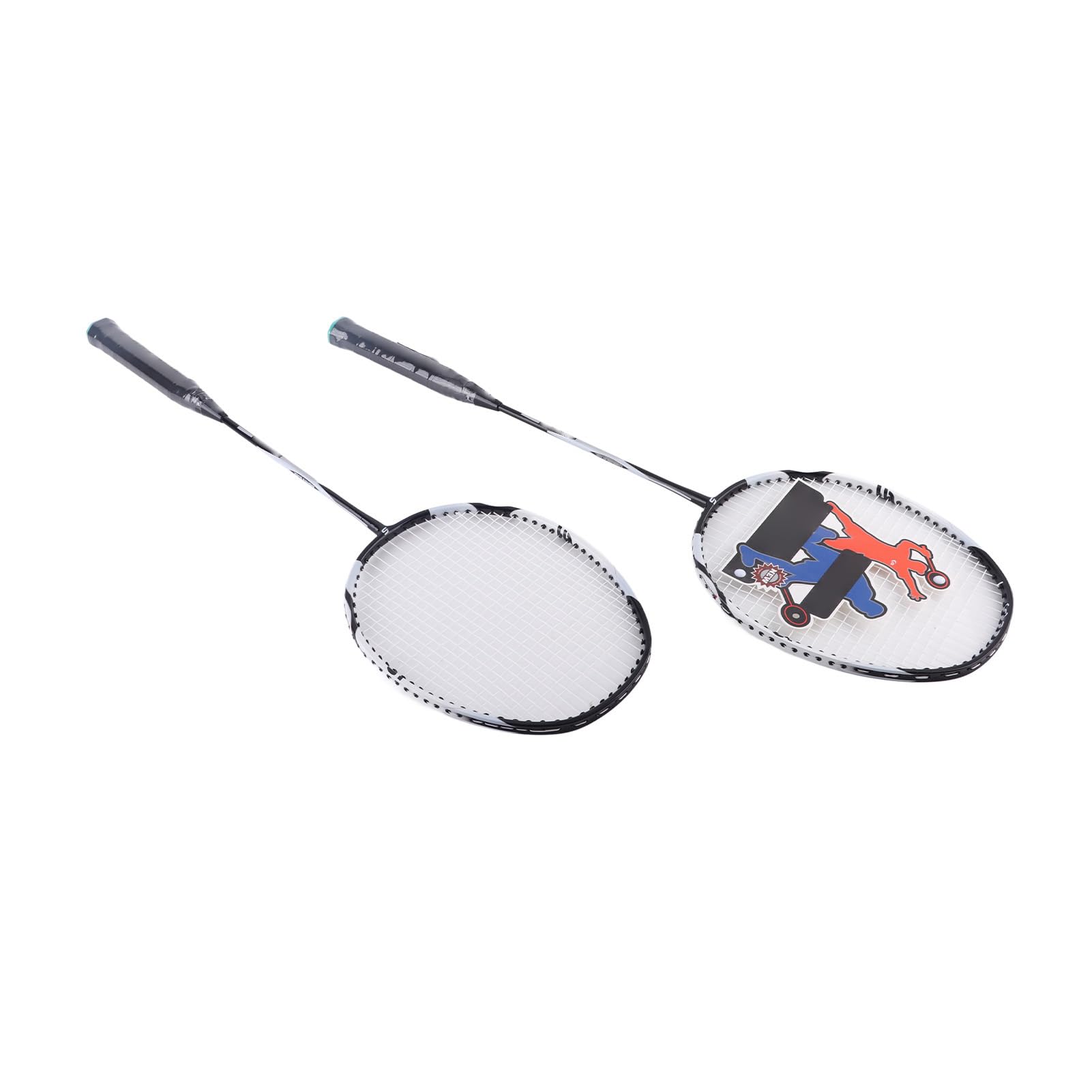 Generic Coppia di Racchette da Badminton in Alluminio Leggero con Manici Alti Elastici per Fitness e Allenamento - Ideale per il Gioco All'aperto