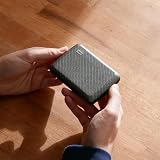 Aluminiowe etui na karty z metalowym zamkiem, ochrona RFID przed oszustwami i demagnetyzacją, kompaktowy portfel, model Smart Case OSLO (Efekt Węglowy)