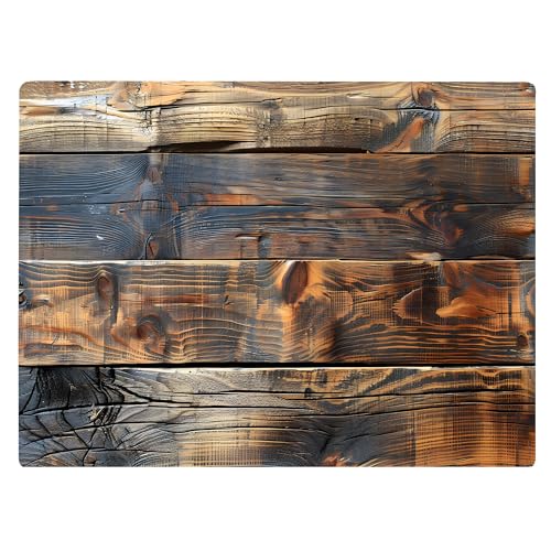 Brown Rustic Old Wood Grain Marble Kitchen Glass Cutting Board Ocean Decorative Gift Marbled Granite Stone Rock Gift For Her Mom Wife