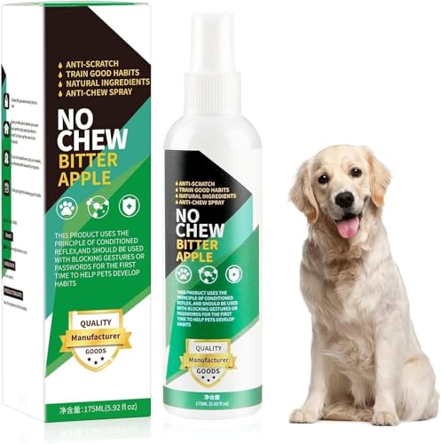 Bitter Apple Spray for Dogs to Stop Chewing, 175ML No