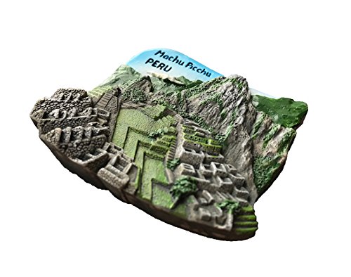 Imán Decorativo 3D Machu Picchu Perú Redondo miniatura 3