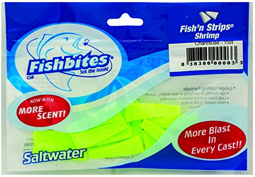 Fishbites Fish'n Strips - Shrimp (Chartreuse)