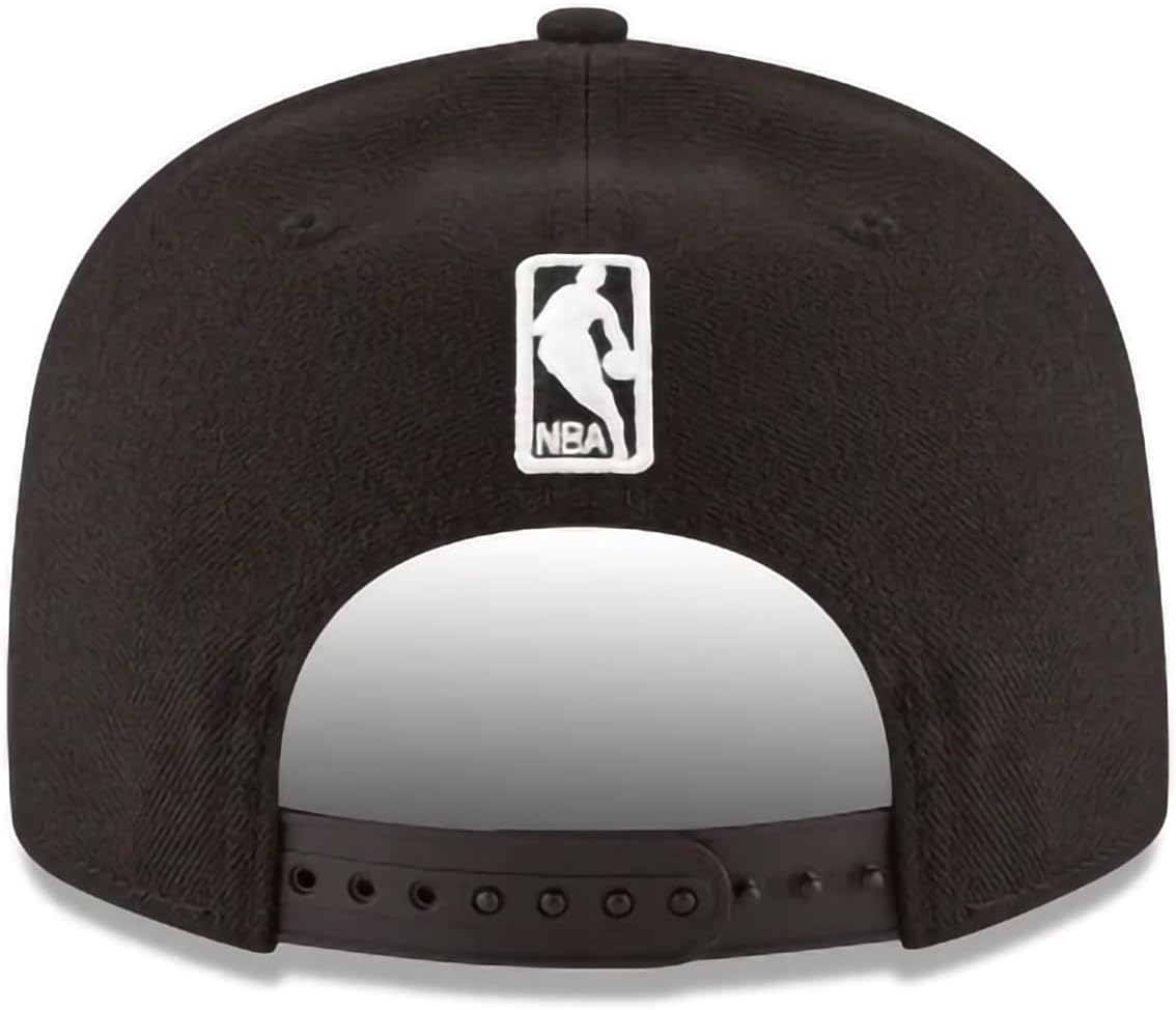 New Era NBA Black 9FIFTY Adjustable Snapback Hat Cap One Size Fits All - Image 4