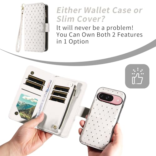 Coque pour Pixel 9 Asuwish protection antichoc élégante couleur blanc