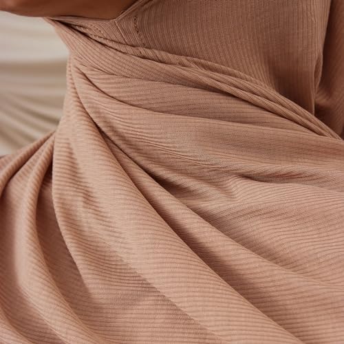 Modest Instant Ribbed Jersey Hijab | For Muslim Women Pre-Sewn Head Scarf Wrap Hijabs4