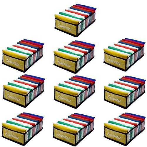 Kit com 10 Colmeia Organizadora para Camisetas - Preta