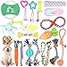 Ensemble Lot de 20 de Jouets pour Chien Jouet à Mâcher Corde Jouet Interactif Chien Corde Balle Chien Peluche ​pour Moyens et Petits Jouet Chien Interactif éviter l'ennui et l'entraînement Dents