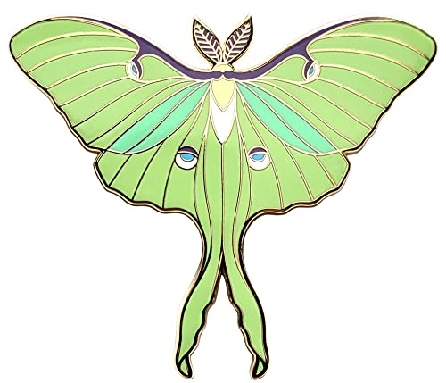 Pinsanity Luna Moth Enamel Lapel Pin