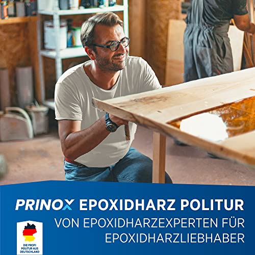 PRINOX 250ml Epoxidharz Polierpaste inkl. Profi Poliertuch - Hochglanz Politur für Epoxidharz, Gelcoat, GFK - Perfekter Glanz für Epoxy Resin - Entfernt Mattierungen & Mikro Kratzer