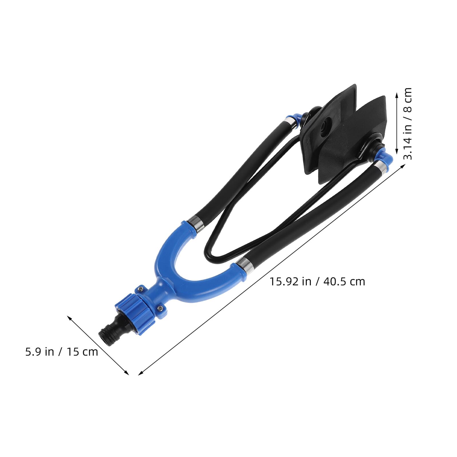 SUPVOX Dispositivo di Lavaggio Doppio Tubo per Motori Fuoribordo Marini Blu, Pulitore Motore Cuffie Antirumore per Barche, Manicotti Acqua per Manutenzione Yacht e Pulizia Efficiente