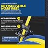 Goodyear Air Hose Reel Retractable 1/2 Inch x 65' Foot SBR Rubber Hose Max 300PSI Heavy Duty Industrial Steel Single Arm Construction