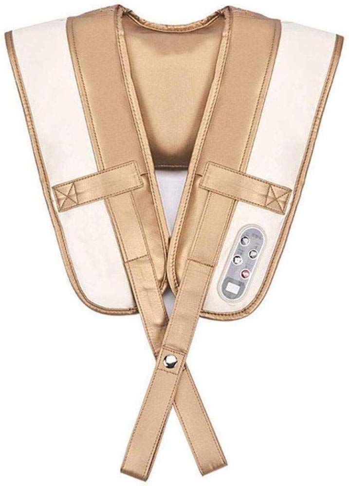 ZZAI Mantón De Masaje De Cuello - Simulación Shiatsu Batir Masaje De Amasamiento con Calentamiento A Temperatura Constante Alivio De Fatiga Vigorizante