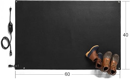 Vista 2 de HeatTrak Alfombrillas térmicas para derretir la nieve para entradas (40 x 60 pulgadas), antideslizante, tapete eléctrico para quitar nieve y hielo