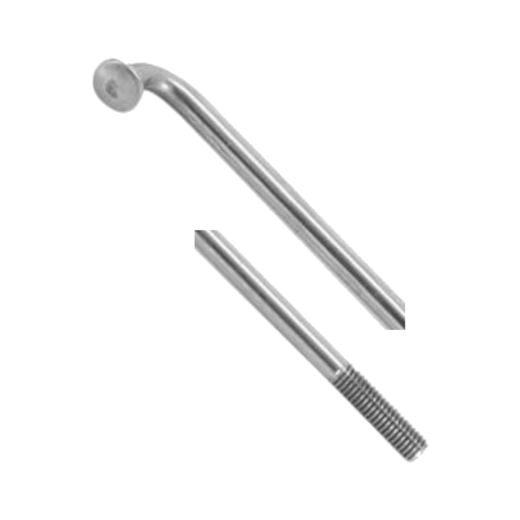 Rayon Vélo Noir 14G 2mm - Longueur 250-300mm - Acier Inoxydable - Pour VTC VTT Route